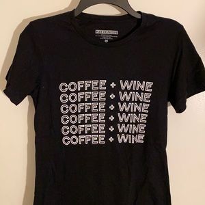 Kittenish coffee and wine tee